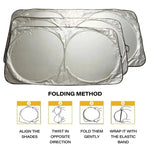 Car Windshield Sun Shade Foldable Sunshade Cover close-up view