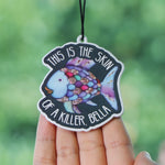 Raccoon Quotes Fragrant Paper Car Air Freshener | Solid Perfume Hanging for Home and A close-up view