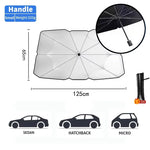 Car Sunshade Windshield Umbrella Front Sun Shade Parasol Foldable Summer Protection C alternate view