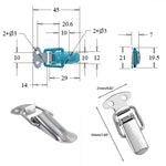 4pcs Duck-mouth Buckle Stainless Steel Vintage Mini Lock Chest Box Gift Suitcase Case alternate view