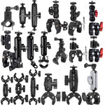 For Insta 360 X4 X5 Go Pro 13 12 11 10 9 DJI Action 6 Bicycle Motorcycle Selfie Stick Monopod Mount