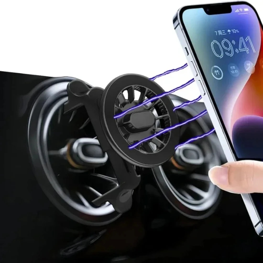 Round Air Outlet Phone Holder Car for Mercedes Benz | Magnetic Phone Stand