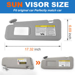 For Toyota Highlander 2009 2010 2011 2012 Car Front Sun Visor Panel Driver & Passenger Side Sunvisor Replacement 74320-48500-B0