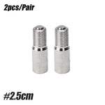 Chrome Plated Brass Screw-on Valve Cap Stem Extension | 19mm 25mm 39mm Tire Valve Ext alternate view