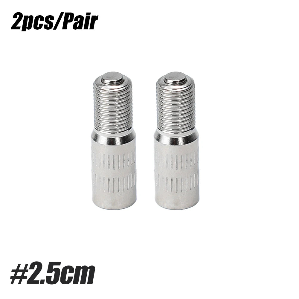 Chrome Plated Brass Screw-on Valve Cap Stem Extension | 19mm 25mm 39mm Tire Valve Ext alternate view