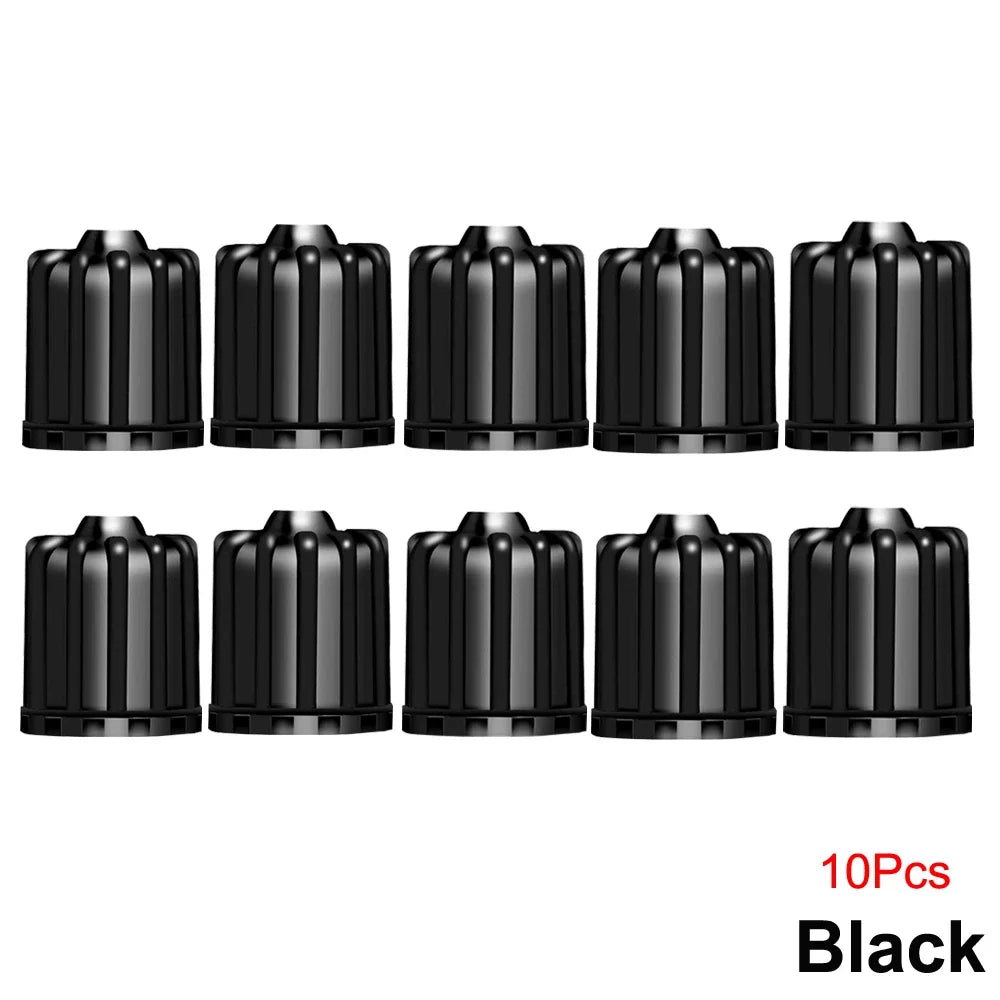Tire Valve Stem Caps with O Rubber Ring | Universal Tyre Stem Covers for Cars SUVs Bik close-up view