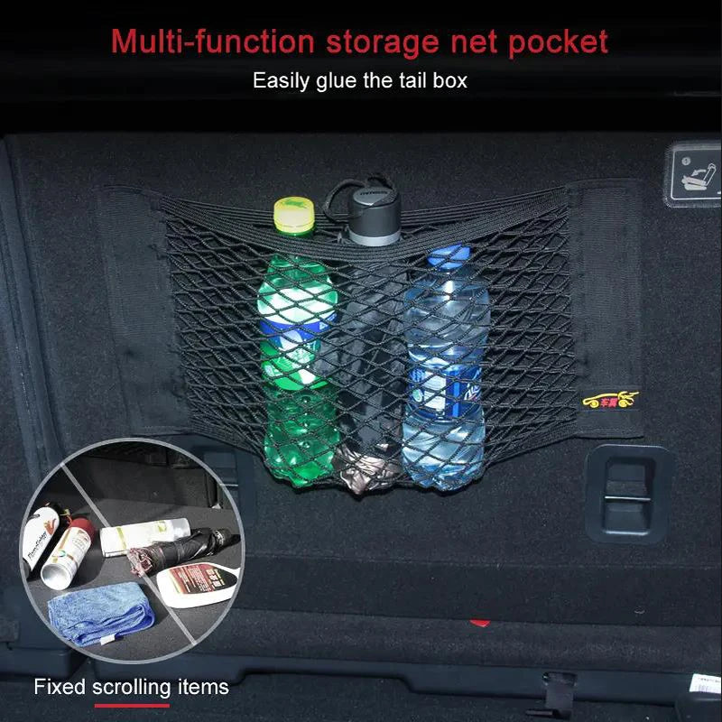 Car Seat Back Organizer Trunk Net Mesh Storage Bag