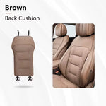 New Car Seat Cushion Waist Cushion for Most Cars Breathable and Ventilated Nappa Leather All Season Seat Cushion