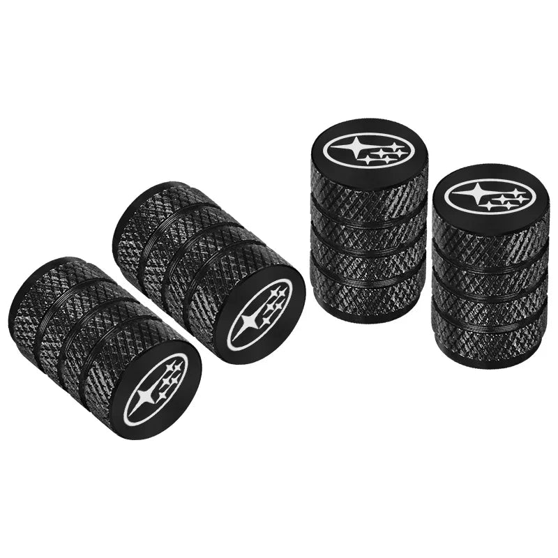 4pcs Metal Car Tire Valve Stem Caps for SUBARU Forester Impreza Legacy Outback WRX ST alternate view