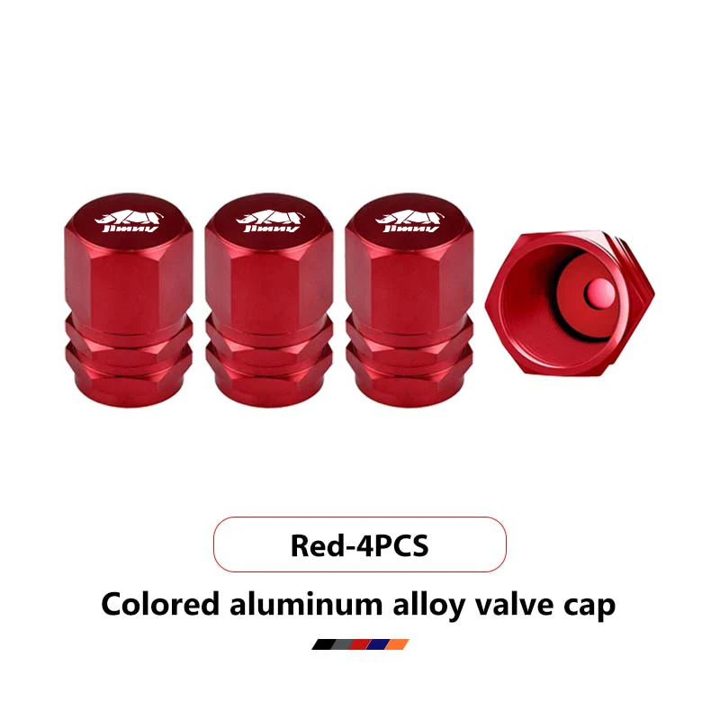 Colored Aluminum Alloy Valve Caps for Suzuki Models | Tire Valve Stem Air Dust Cove additional angle