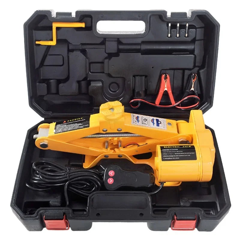 Car Jack 2T/3T12V DC Lifting Tire and Wheel Repair and Replacement Kit SUV Van and Emergency Equipme