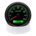 85mm Digital LED Tachometer | 7 Color Backlight Gauge for Marine Boat Motorcycle Car detail view