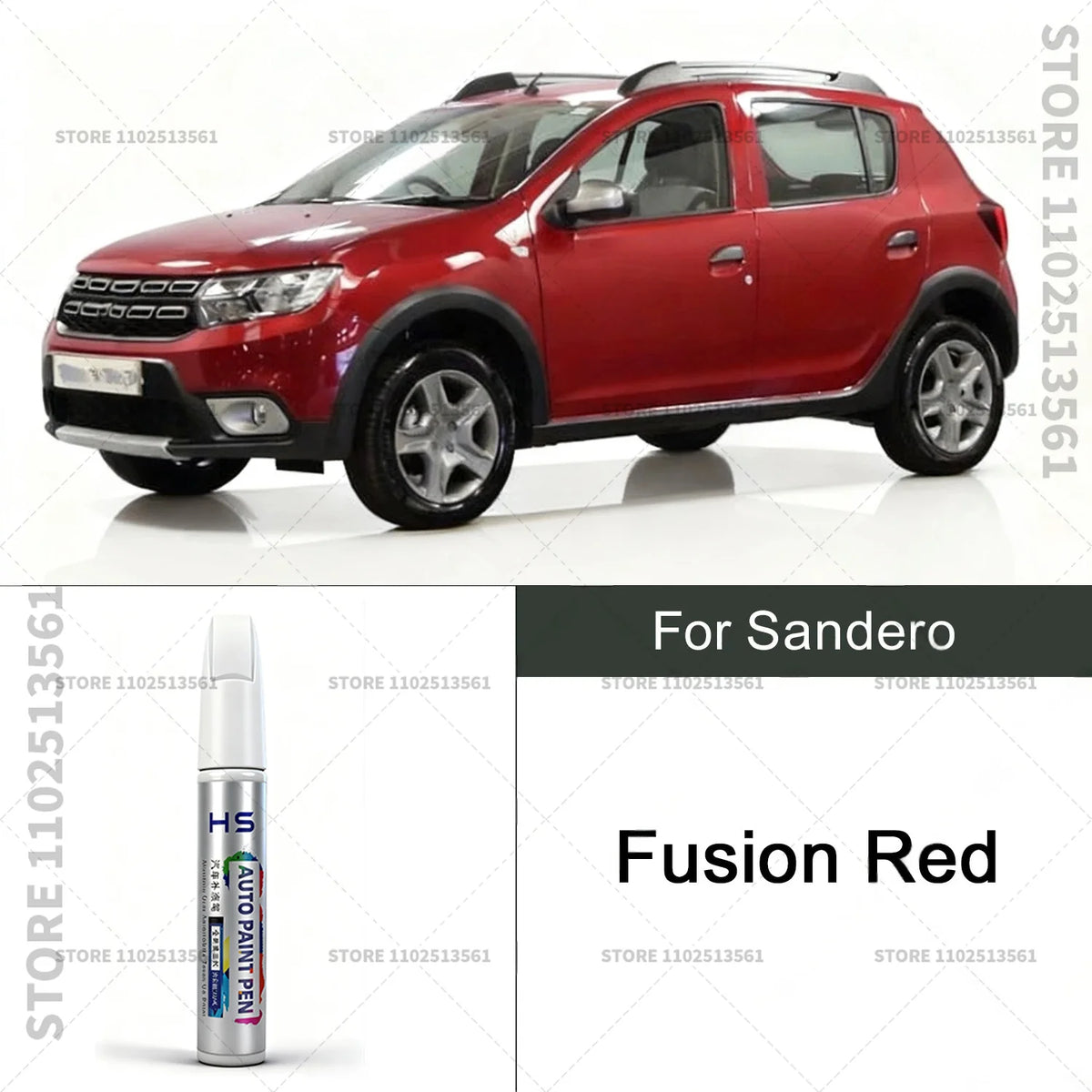 For Sandero Paint Repair Pen Touch Up Scratch Remover DIY Car Accessories Pearl Black alternate view