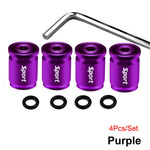 Tire Valve Stem Caps Set - Anti-theft Zinc Alloy Wheel Air Valve Covers for Cars, SUV lifestyle view
