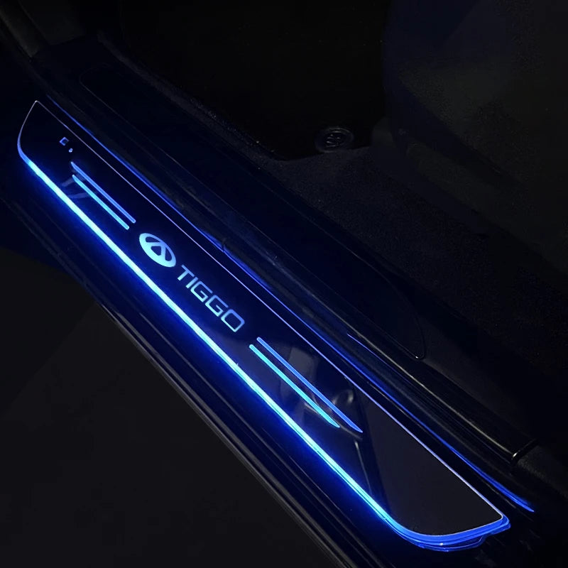 Suitable For Chery Tiggo 1 2 3 4 5 7 8 PRO Car Welcome Pedal Light Streamer Atmosphere Threshold Lig