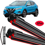 For Nissan Qashqai J11 2013-2020 Front Wiper Blades | Dual Rubber Beam