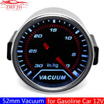 2" 52mm Car Turbo Boost Gauge Set | 12V Smoked Lens Gauges for Gasoline Cars detail view