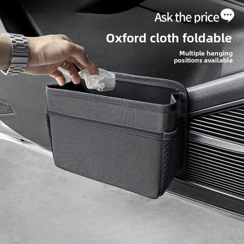 Car Door Trash Can Hanging Garbage Bin for Back Seat