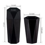 Portable Car Trash Can with Lid, Leak-proof Mini Garbage Bin additional angle