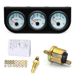 52mm Triple Gauge Kit 3 in 1 | Car Water Temp, Oil Pressure & Voltage Meter alternate view