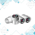 4Pcs XX Smiling Face Logo Pattern Car Tire Valve Caps | Universal Aluminum Tire Stem alternate view