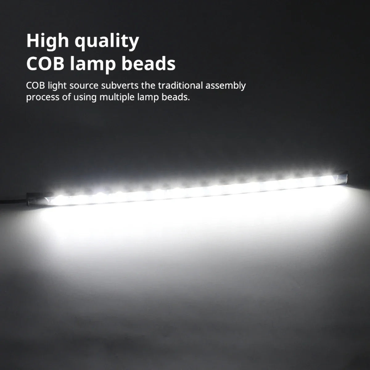 Car Ambient LED Strip Lights 2pcs 12V Waterproof close-up view