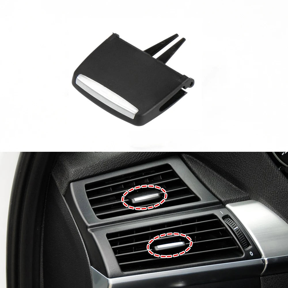 64229220101 Car Front Rear Air Conditioning AC Vent Grille Slider Tab Clip Repair Kit Quick-install model For BMW X5 X6 E70 E71
