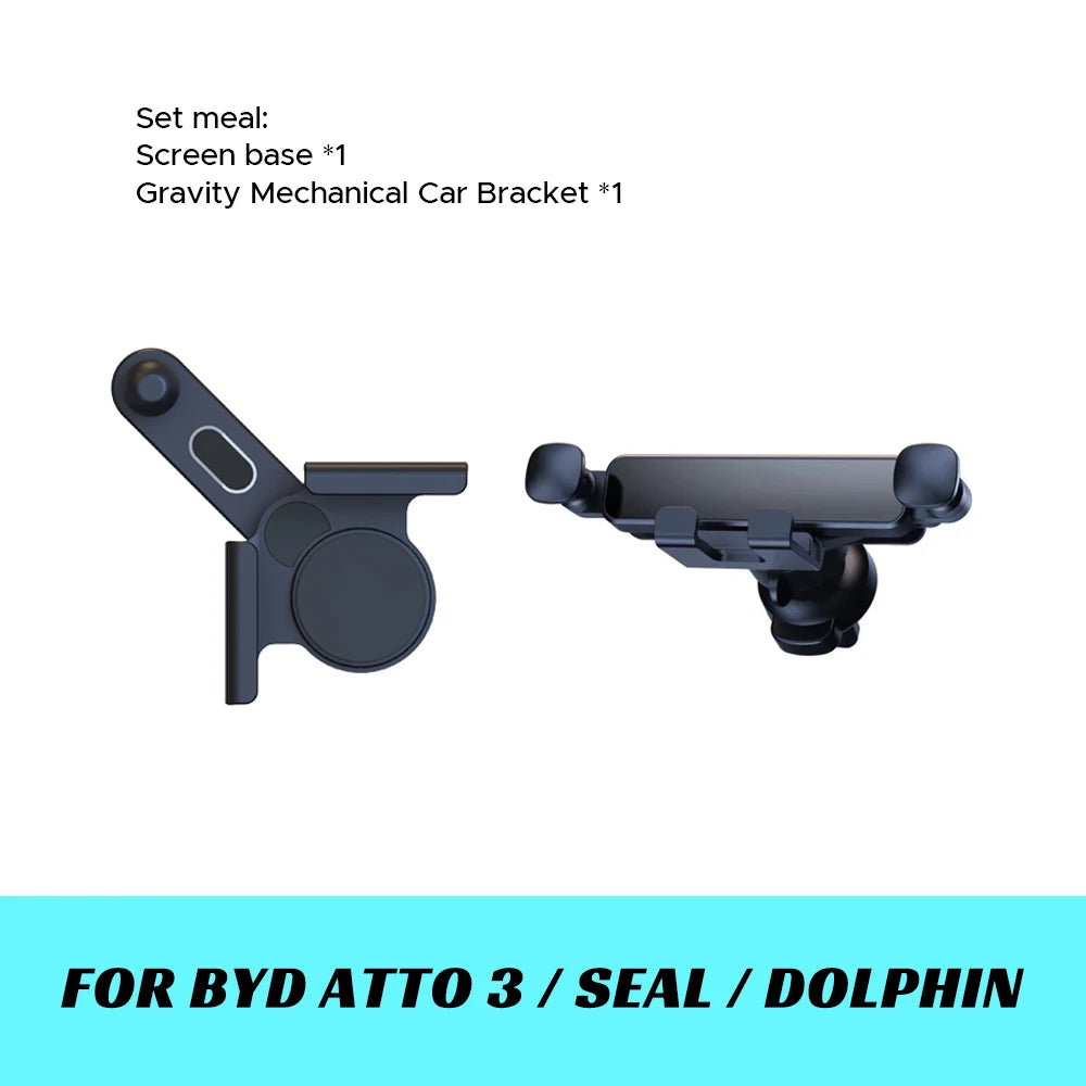 Foldaway Car Phone Mount Holder 15W Magnetic Wireless Charger Compatible with MagSafe for BYD Atto 3 HAN SEAL  DOLPHIN