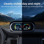 2 in 1 LCD Digital Display Voltmeter and Water Temp Gauge | Universal Car Truck Gauge close-up view