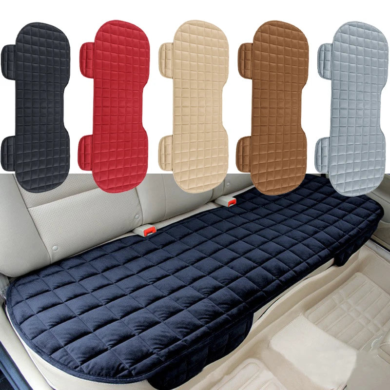 Velvet Rear Seat Cover Non Slip Winter Cushion
