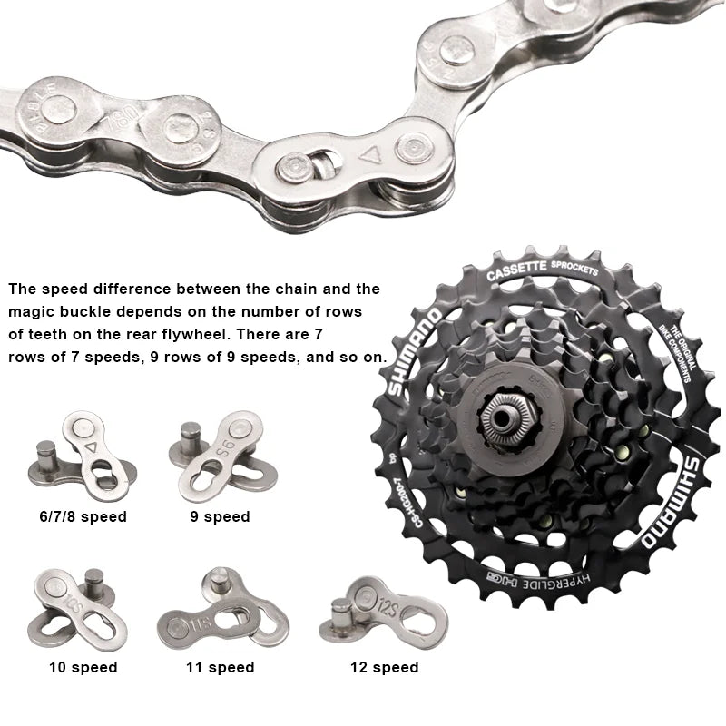 Bicycle Repair Tool Set Chain Wear Checker 6/7/8/9/10/11 Speed Joint Magic Buckle MTB lifestyle view