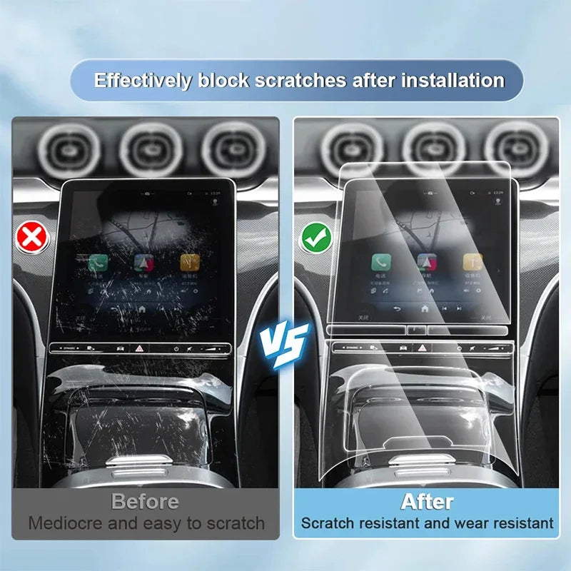 For BMW G70 I7 Series 7 2026 2025 PPF Protection Film Transparent TPU LCD Navigation Gea detail view