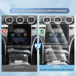 TPU PPF Protection Film For BMW M5 G90 PHEV 2027 2026 2025 LCD GPS Navigation Gear Pan close-up view