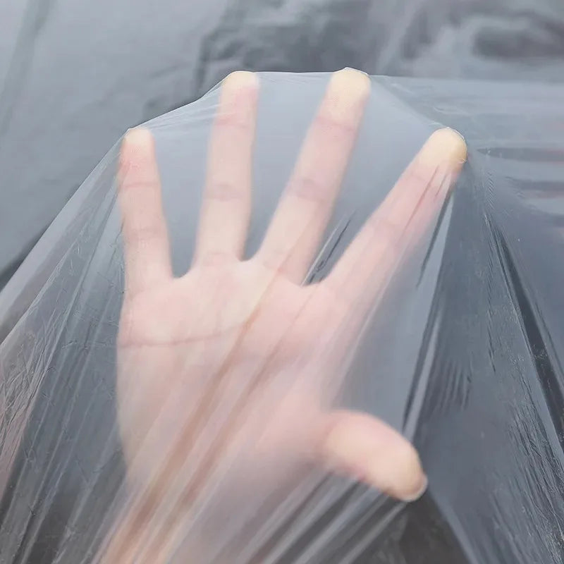 Disposable Transparent Car Cover | Dustproof Rainproof PE Film Protection lifestyle view