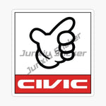 PVC No Good Classic Hand Creative Stickers for Car Motorcycle Truck Laptop Window Off lifestyle view