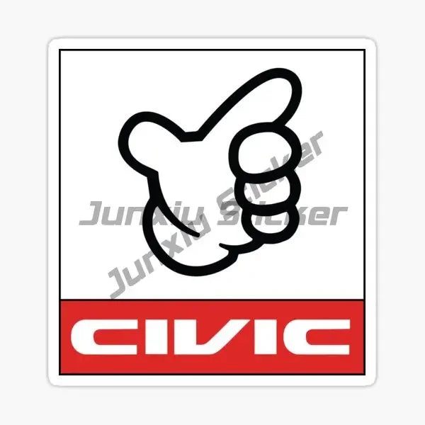 PVC No Good Classic Hand Creative Stickers for Car Motorcycle Truck Laptop Window Off lifestyle view