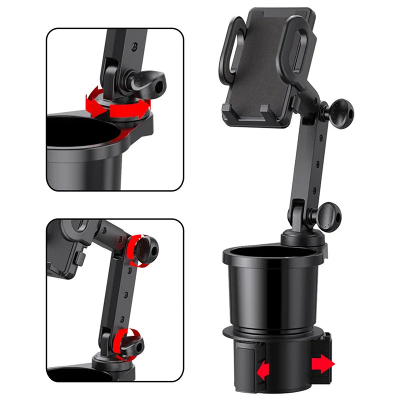 Car Cup Holder Mount Expander with Car Cell Phone Holder 2 in 1 Multifunctional Car C lifestyle view