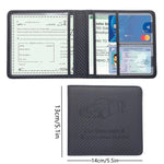 PU Car Registration and Insurance Card Holder lifestyle view