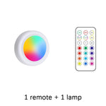 RGB LED Under Cabinet Lights Wireless Battery Remote Control additional angle