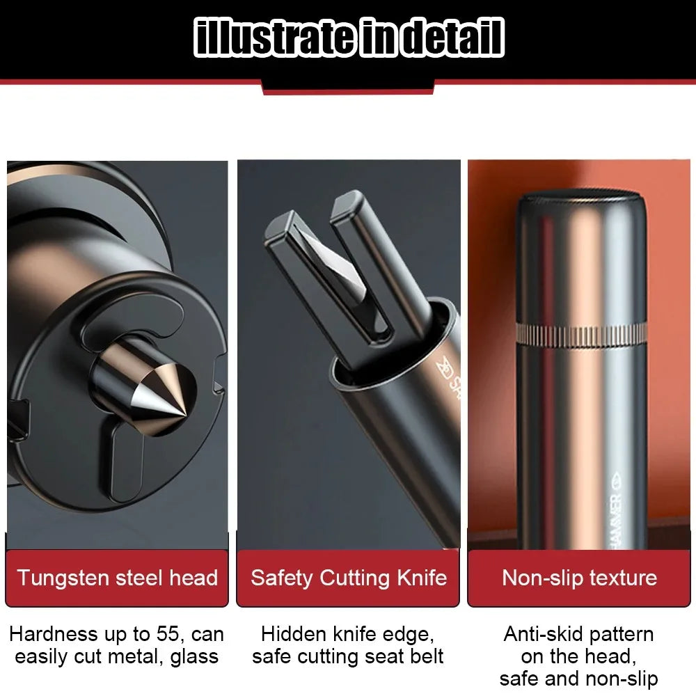Car Emergency Window Breaker Safety Rescue Hammer Auto Seat Belt Cutter Rescue Tool Safety Hmammer in Car Break Window Tool