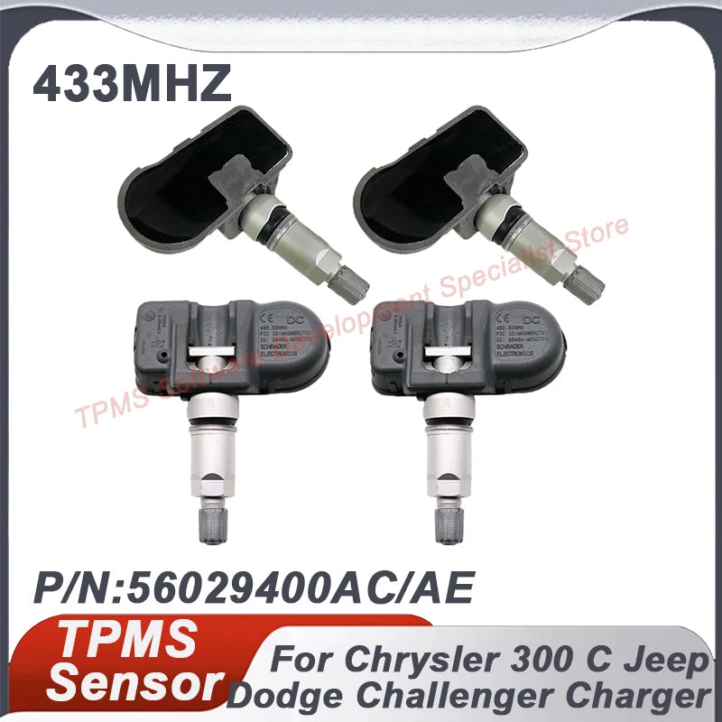 433MHz TPMS Tire Pressure Sensor for Chrysler 300C Dodge Challenger Charger Jeep Grand Cherokee | 4