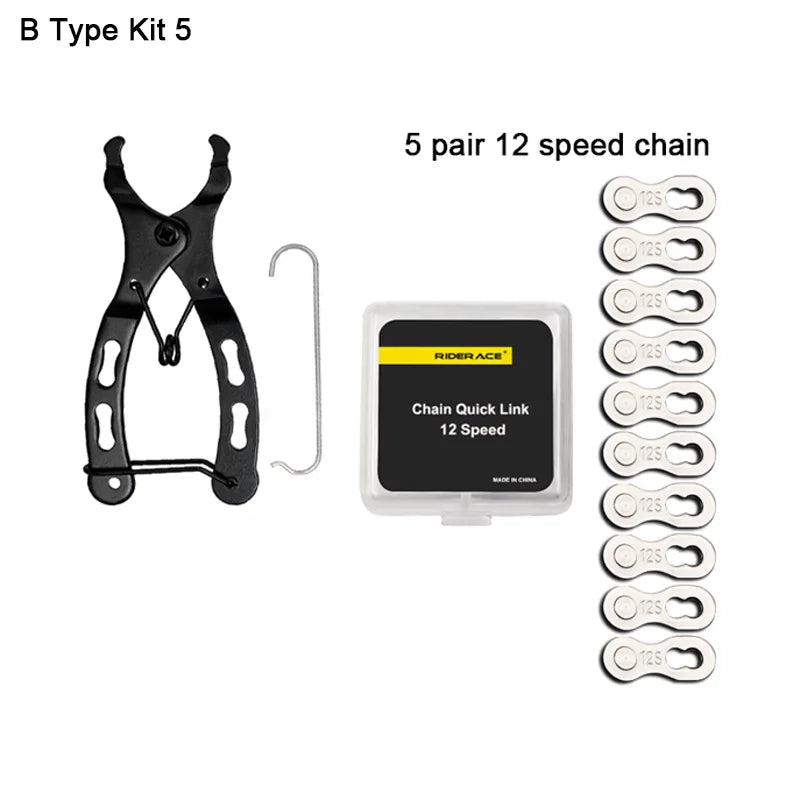 Bicycle Repair Tool Set Chain Wear Checker 6/7/8/9/10/11 Speed Joint Magic Buckle MTB alternate view