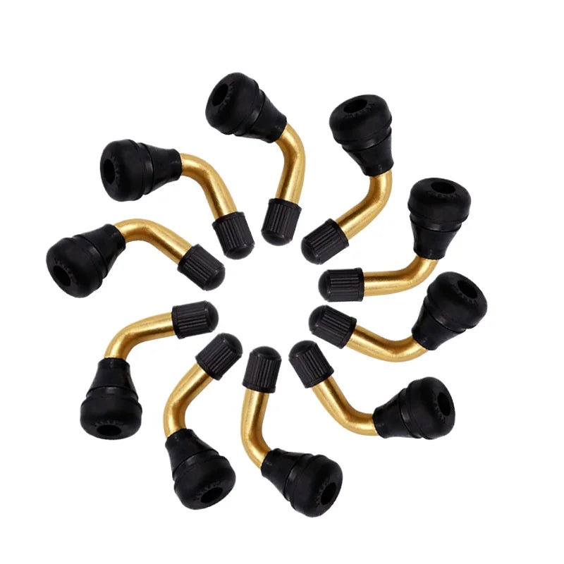 PVR50 PVR60 PVR70 Motorcycle Tubeless Tire Valve Stem 90 Degree Rubber Angle Nozzle | Electric Bike