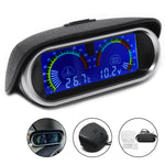 2 In 1 LCD Digital Car Truck Water Temp Gauge with 1/8 NPT Sensor and Voltmeter | 12V 24 detail view