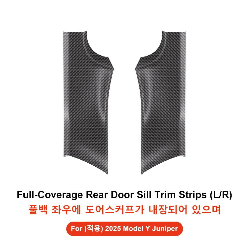 YZ for Tesla Model 3/Y Highland Juniper 2021-2025 Rear Door Sill Protection Strip alternate view