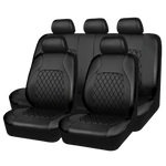 Universal Car Seat Covers PU Black Fashions Sports Seat Covers PU Car Seat Cover Unive close-up view