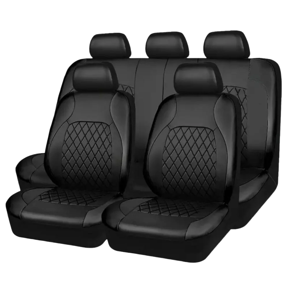 Universal Car Seat Covers PU Black Fashions Sports Seat Covers PU Car Seat Cover Unive close-up view