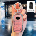 Diamond Pink for Toyota CHR Hilux Fortuner Land Cruiser 200 Camry Corolla Crown RAV4 Highland Remote Car  Key Case Cover Fob Bag