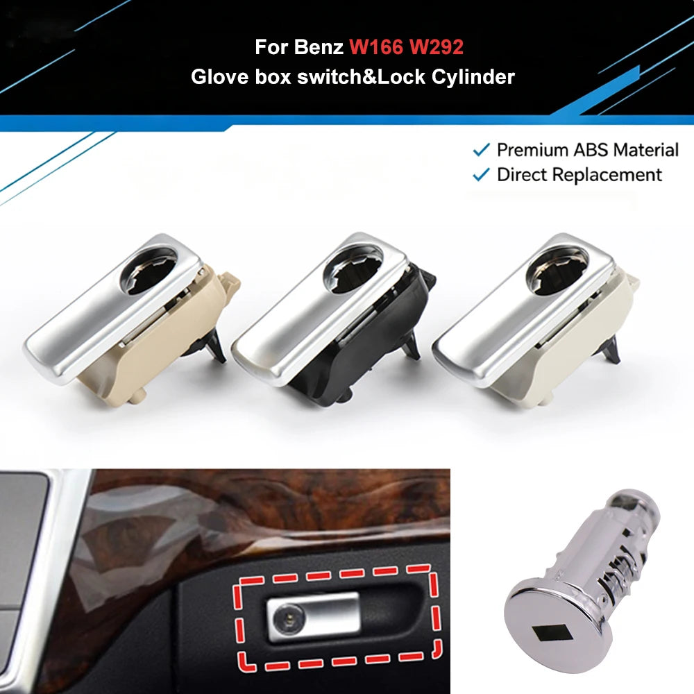 Car Toolbox Handle Lock Latch Cover Puller Glove Compartment Lid Switch Grip Lock For Mercedes BENZ