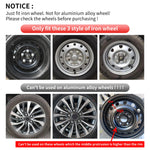 4PC 15 Inch Iron Steel Wheels Hubcaps Cover for Automobile Full Rim Cover Caps Rim Hubcap for R15 Tire Universa Car Accessories